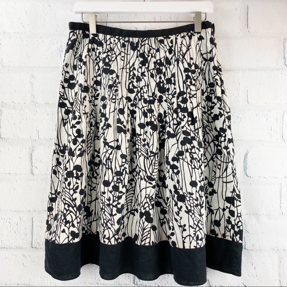 GEORGE ME by Mark Eisen Linen Blend Skirt